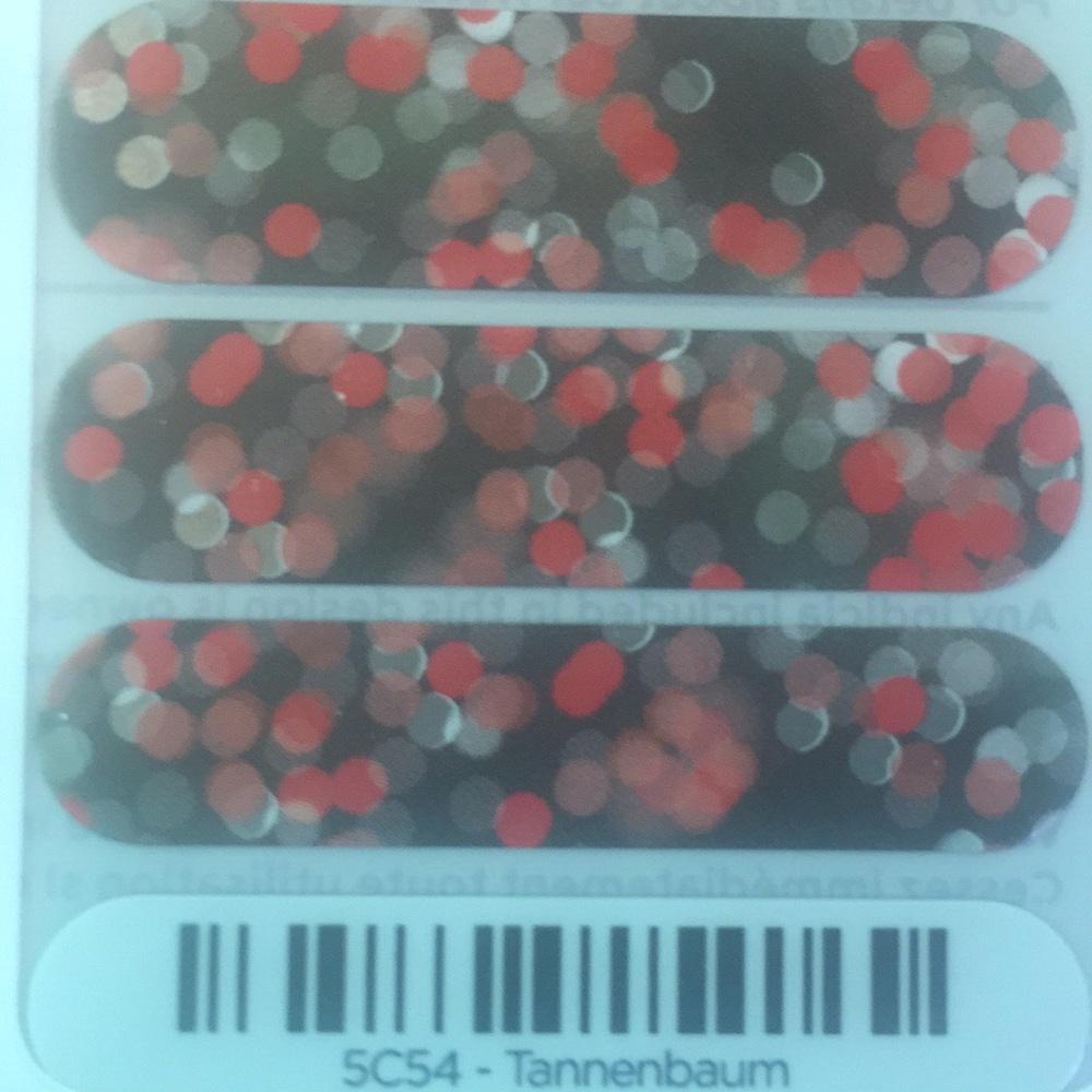 Jamberry Tannenbaum Metallic Nail Wrap full sheet